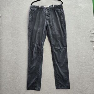 Norse Projects Men Pants 31 Grayโ Twill Chino Slim Straight Cotton 30" Inseam